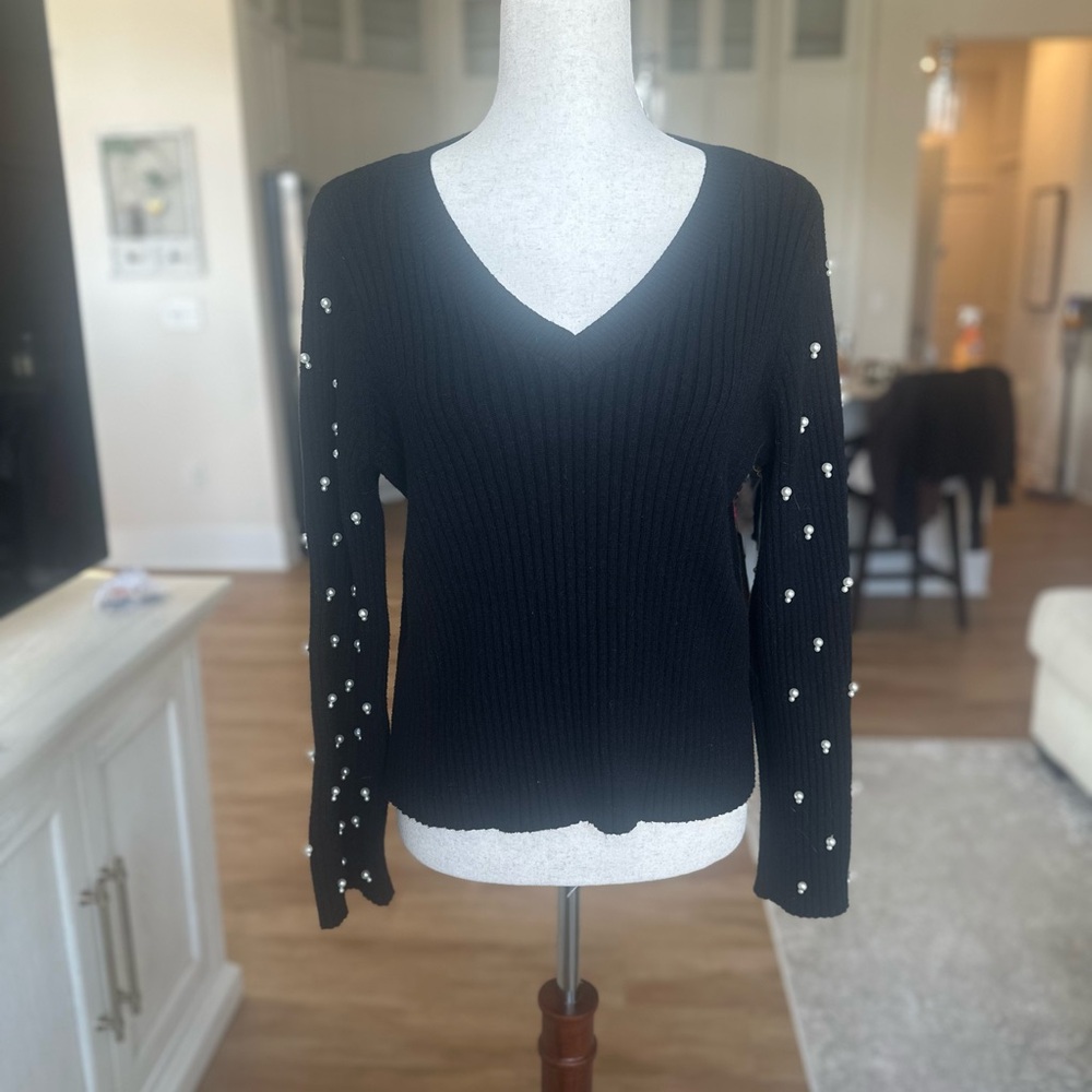 Francesca's Black Knit Sweater